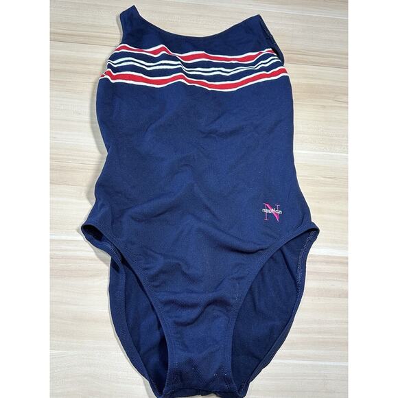 Nautica Blue One Piece Swimwear for Women Size 14 - Picture 1 of 2